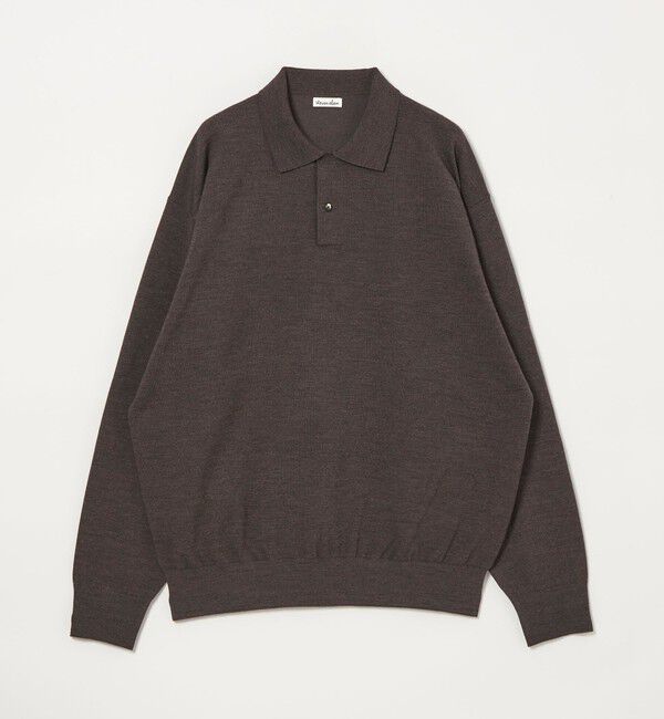 STEVEN ALAN「＜Steven Alan＞ メランジ ウール オープン ニット 2B ポロシャツ」|ニット・セーター|MOCA
