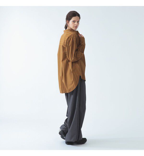 Ray BEAMS 「ストライプ レギュラーカラー ビッグ シャツ」|シャツ・ブラウス|
