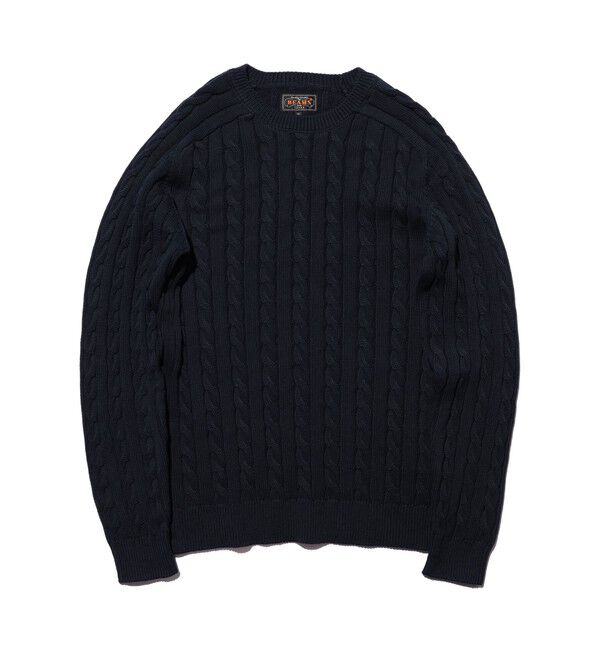 BEAMS PLUS「Crew Cable」|ニット・セーター|