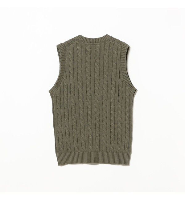BEAMS PLUS「V-Neck Vest Cable」|ニット・セーター|