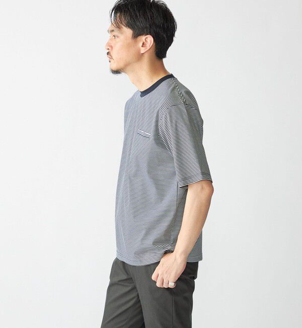 SHIPS「SHIPS: 〈接触冷感 / 抗菌防臭機能〉クールタッチ スムース Tシャツ」|Tシャツ・カットソー|