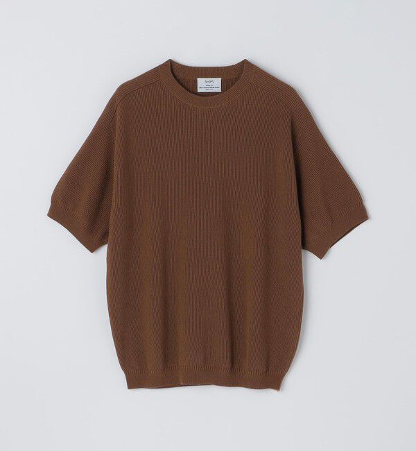 SHIPS「SHIPS: 奥山メリヤス ニット Tシャツ」|ニット・セーター|