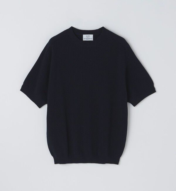 SHIPS「SHIPS: 奥山メリヤス ニット Tシャツ」|ニット・セーター|