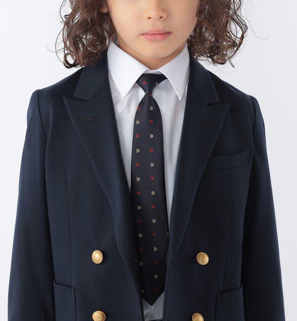 SHIPS KIDS「SHIPS KIDS:セレモニー 小紋柄 結びネクタイ」|ネクタイ・蝶ネクタイ|