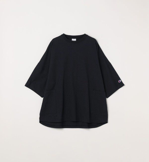 SHIPS any「【SHIPS any別注】Champion: ロゴ刺繍 ドルマン キャンプポケット Tシャツ◇」|Tシャツ・カットソー|