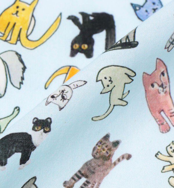 SHIPS「【City Ambient Products別注】Ben Lenovitz: DOG CAT ハンカチーフ」|ハンカチ|
