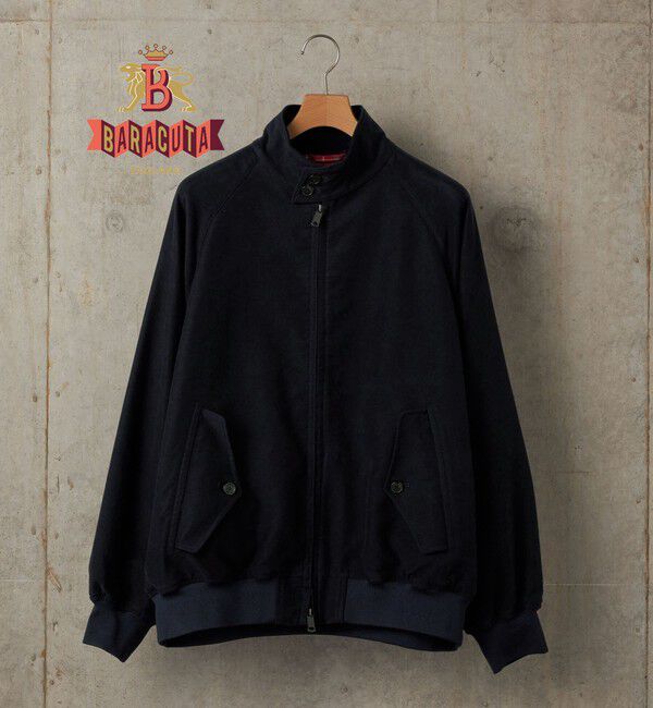SHIPS「【SHIPS別注】BARACUTA: G9 BOX JACKET LIGHT MOLESKIN」|ブルゾン・スタジャン|ネイビー