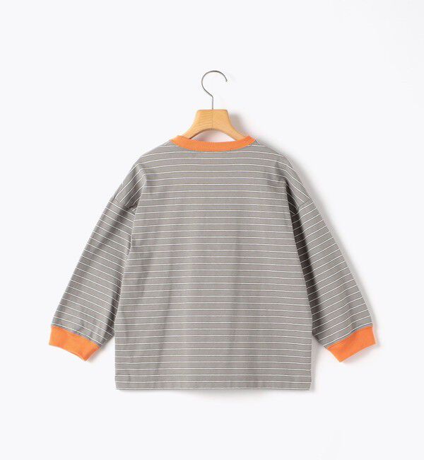SHIPS KIDS「【別注】THYARD:140～160cm / マルチボーダー ロングスリーブ Tシャツ」|Tシャツ・カットソー|