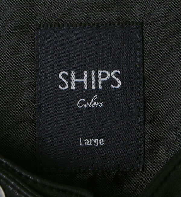 SHIPS Colors 「【WEB限定】合成皮革 ライダース ジャケット」|ライダースジャケット|