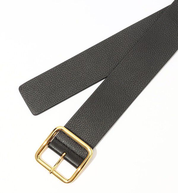 TOMORROWLAND GOODS「ATELIER AMBOISE WIDE スクエアバックル レザーベルト」|ベルト|