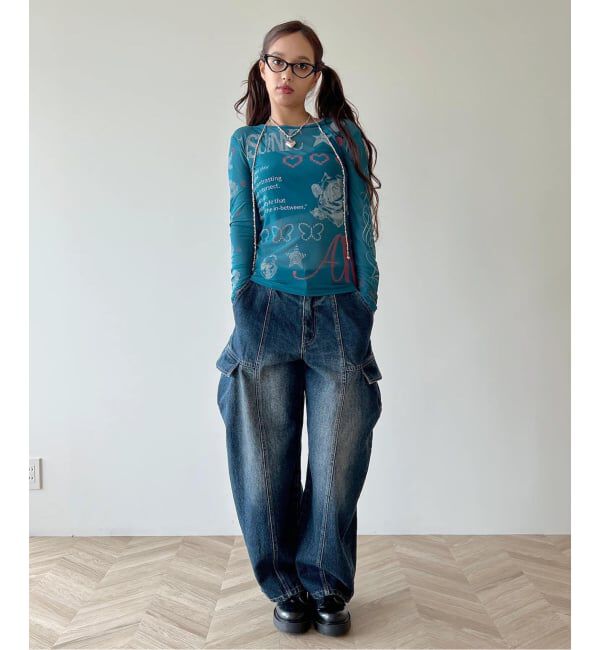JOINT WORKS「anna sui nyc / アナスイエヌワイシー バレルワークパンツ」|デニム|