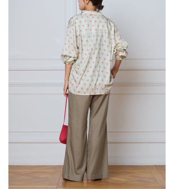 IENA LA BOUCLE「IENA LA BOUCLE レトロフラワープリントシャツ」|シャツ・ブラウス|
