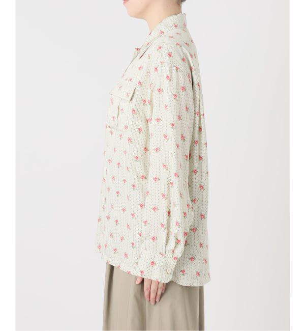 IENA LA BOUCLE「IENA LA BOUCLE レトロフラワープリントシャツ」|シャツ・ブラウス|