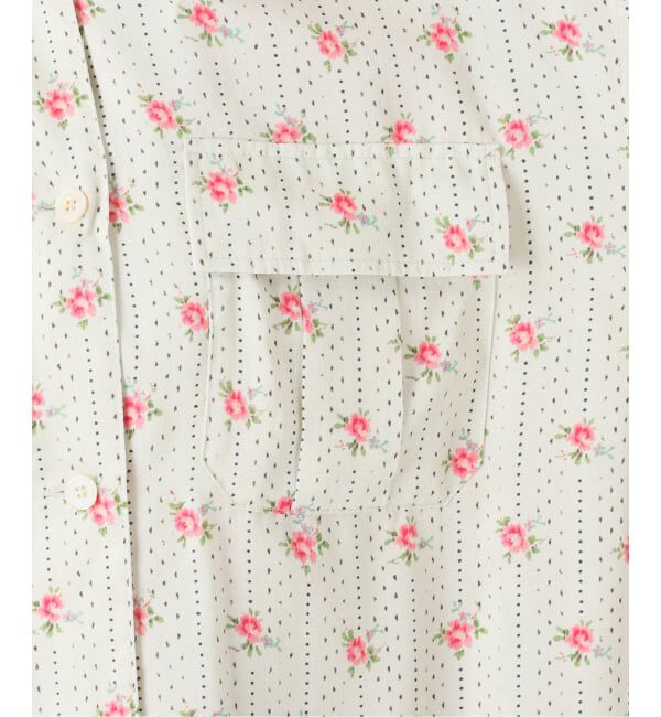 IENA LA BOUCLE「IENA LA BOUCLE レトロフラワープリントシャツ」|シャツ・ブラウス|