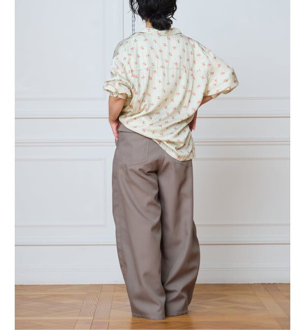 IENA LA BOUCLE「IENA LA BOUCLE レトロフラワープリントシャツ」|シャツ・ブラウス|