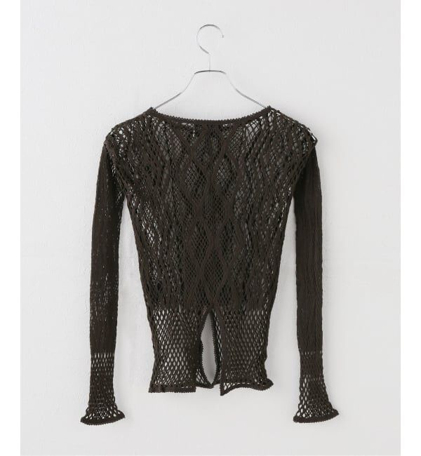 IENA LA BOUCLE「EUCHRONIA ユークロニア Stretch Lace Long Sleeve Tee」|Tシャツ・カットソー|