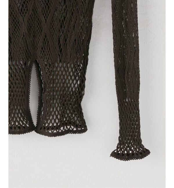 IENA LA BOUCLE「EUCHRONIA ユークロニア Stretch Lace Long Sleeve Tee」|Tシャツ・カットソー|