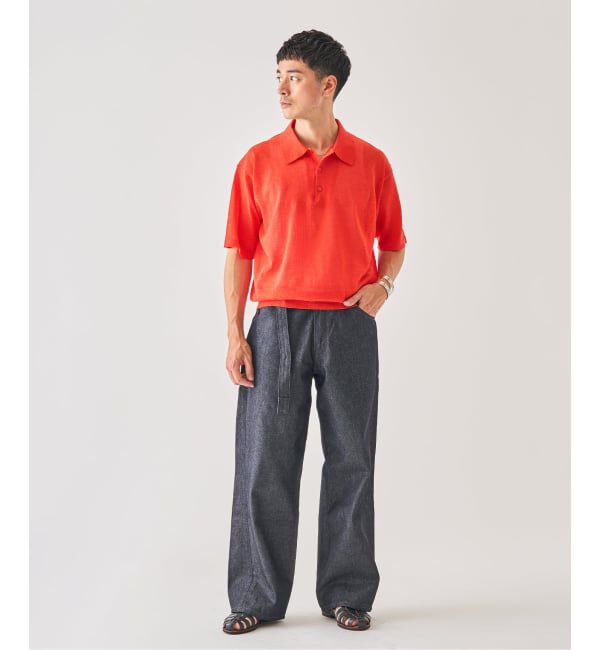 EDIFICE「LINEN LUXE ニット ポロ」|ポロシャツ|