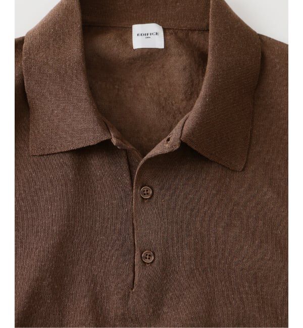 EDIFICE「LINEN LUXE ニット ポロ」|ポロシャツ|