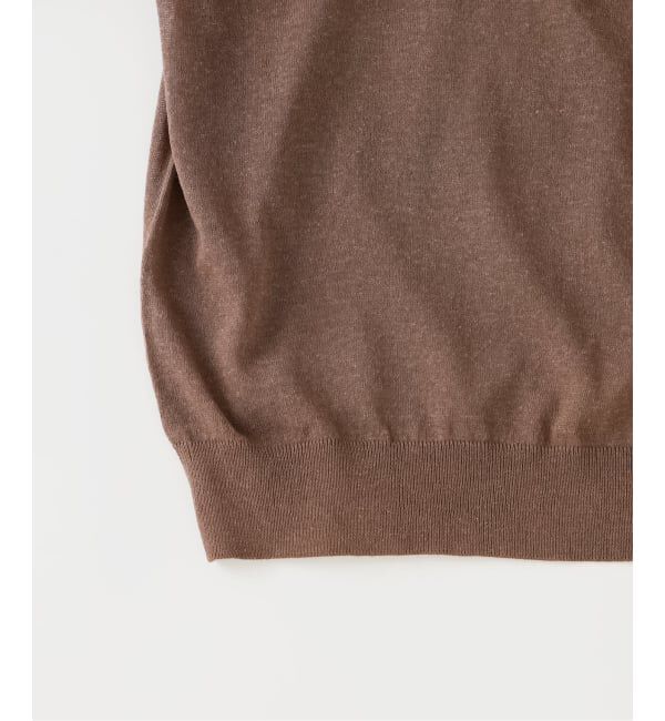 EDIFICE「LINEN LUXE ニット ポロ」|ポロシャツ|