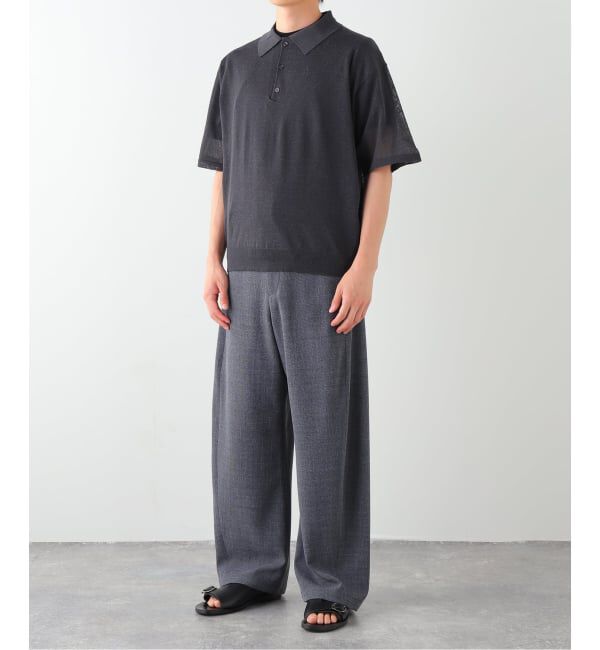 EDIFICE「LINEN LUXE ニット ポロ」|ポロシャツ|