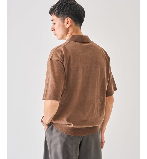 EDIFICE「LINEN LUXE ニット ポロ」|ポロシャツ|