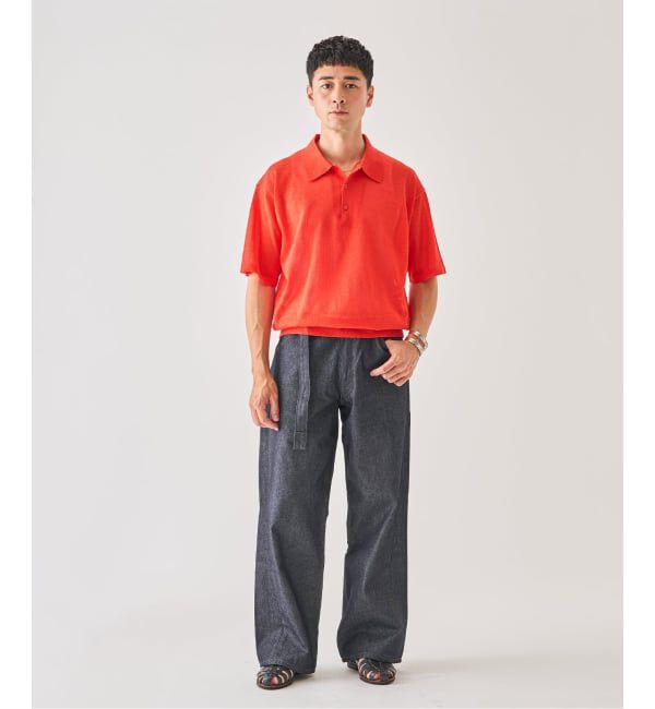 EDIFICE「LINEN LUXE ニット ポロ」|ポロシャツ|
