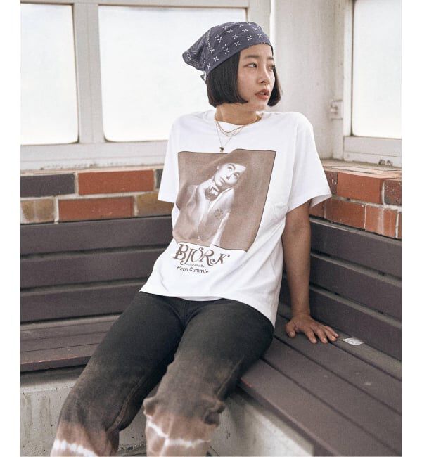 PULP「BJORK PHOTO TEE "PORTRAIT" 2 by Kevin Cummins」|Tシャツ・カットソー|