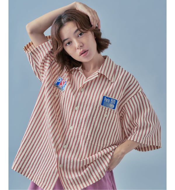 Paris Saint-Germain「【Paris Saint-Germain / パリ・サン＝ジェルマン】 JP 1970 Stripe Shirt2」|シャツ・ブラウス|