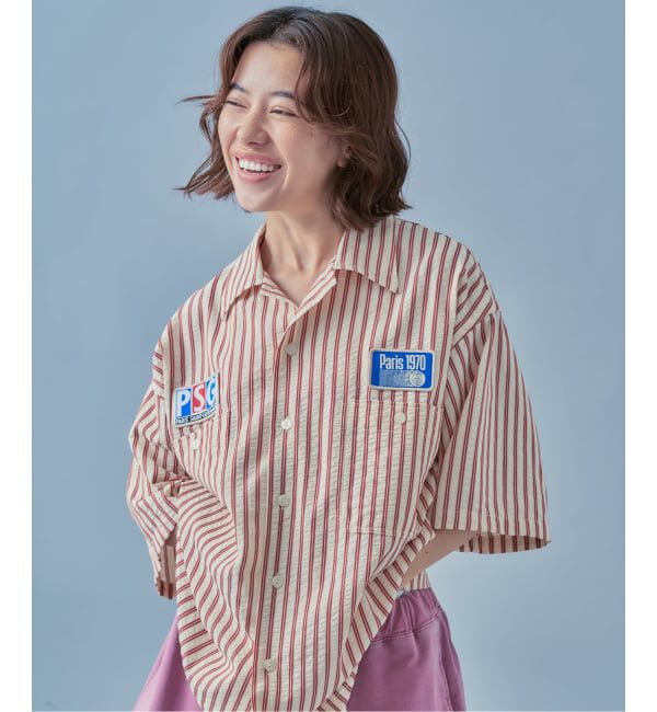 Paris Saint-Germain「【Paris Saint-Germain / パリ・サン＝ジェルマン】 JP 1970 Stripe Shirt2」|シャツ・ブラウス|