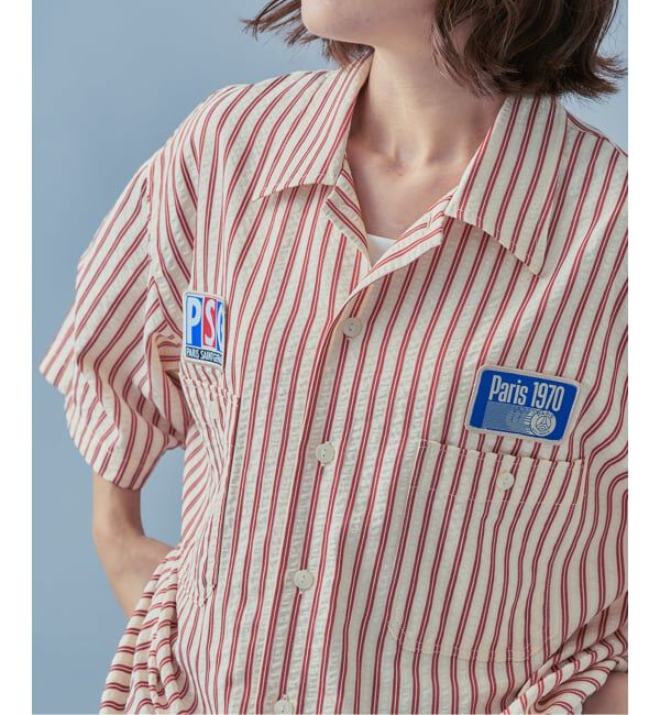 Paris Saint-Germain「【Paris Saint-Germain / パリ・サン＝ジェルマン】 JP 1970 Stripe Shirt2」|シャツ・ブラウス|