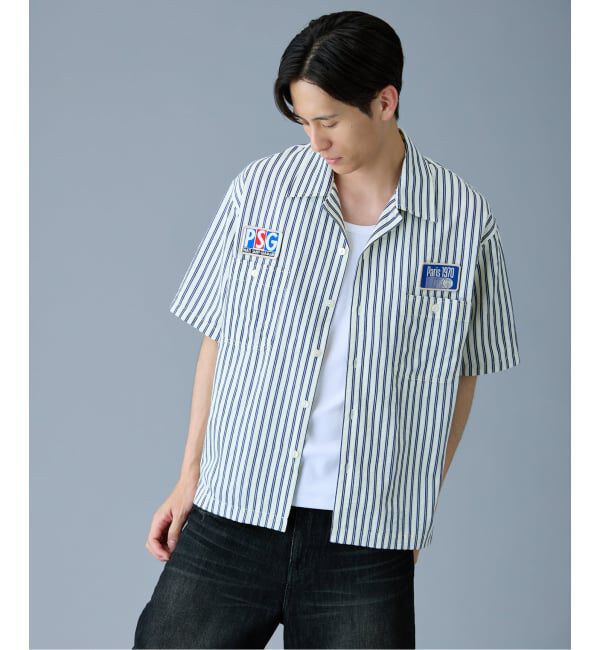 Paris Saint-Germain「【Paris Saint-Germain / パリ・サン＝ジェルマン】 JP 1970 Stripe Shirt2」|シャツ・ブラウス|