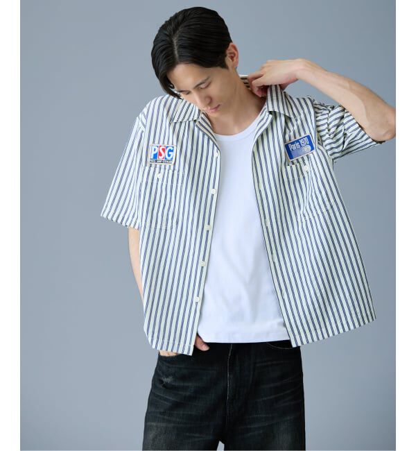 Paris Saint-Germain「【Paris Saint-Germain / パリ・サン＝ジェルマン】 JP 1970 Stripe Shirt2」|シャツ・ブラウス|