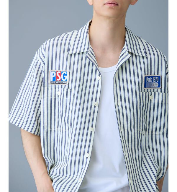 Paris Saint-Germain「【Paris Saint-Germain / パリ・サン＝ジェルマン】 JP 1970 Stripe Shirt2」|シャツ・ブラウス|