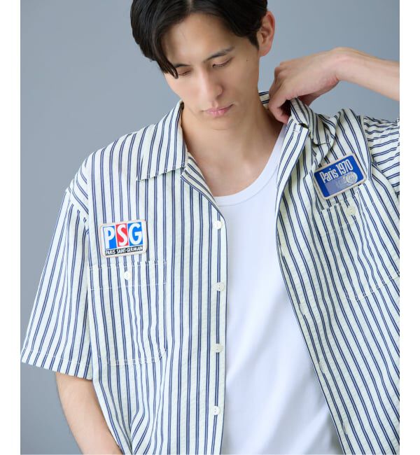 Paris Saint-Germain「【Paris Saint-Germain / パリ・サン＝ジェルマン】 JP 1970 Stripe Shirt2」|シャツ・ブラウス|