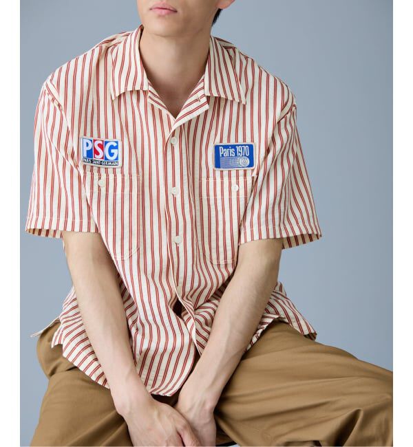 Paris Saint-Germain「【Paris Saint-Germain / パリ・サン＝ジェルマン】 JP 1970 Stripe Shirt2」|シャツ・ブラウス|