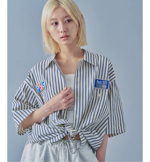 Paris Saint-Germain「【Paris Saint-Germain / パリ・サン＝ジェルマン】 JP 1970 Stripe Shirt2」|シャツ・ブラウス|