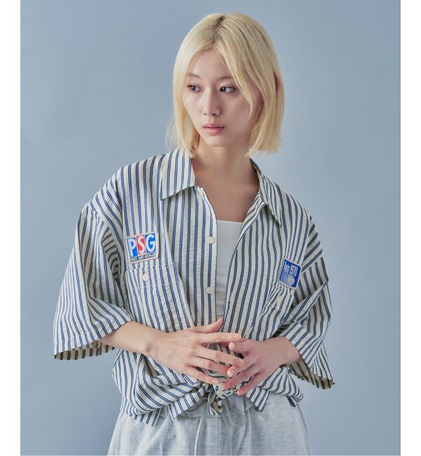 Paris Saint-Germain「【Paris Saint-Germain / パリ・サン＝ジェルマン】 JP 1970 Stripe Shirt2」|シャツ・ブラウス|