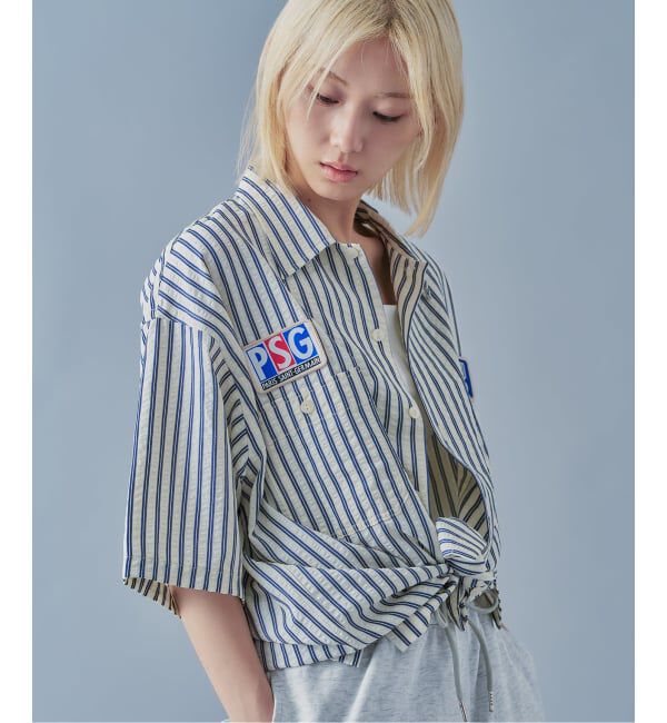 Paris Saint-Germain「【Paris Saint-Germain / パリ・サン＝ジェルマン】 JP 1970 Stripe Shirt2」|シャツ・ブラウス|