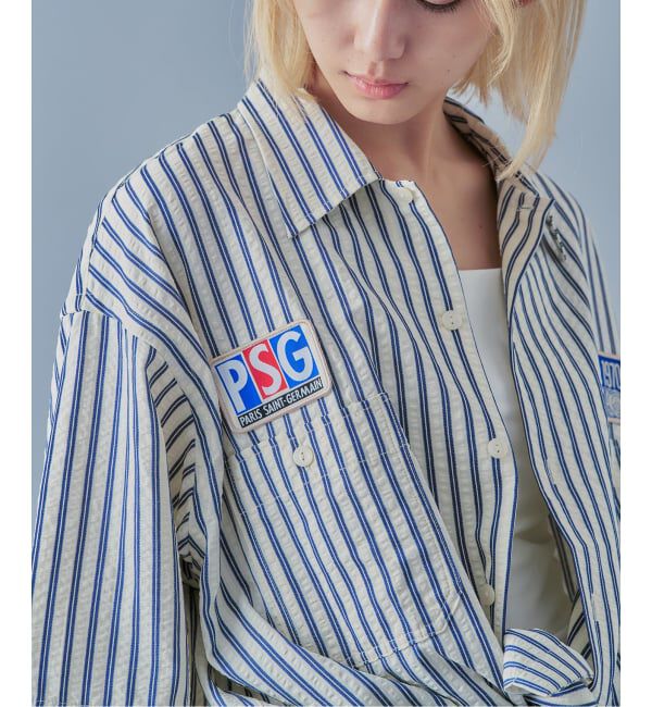 Paris Saint-Germain「【Paris Saint-Germain / パリ・サン＝ジェルマン】 JP 1970 Stripe Shirt2」|シャツ・ブラウス|
