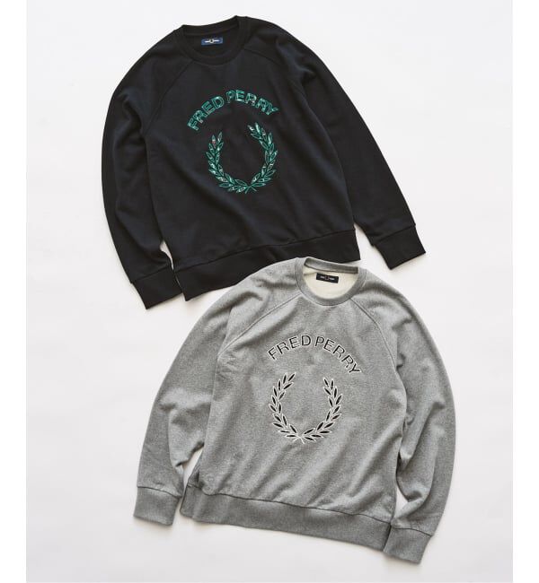 417 EDIFICE「FRED PERRY / フレッドペリー TARTAN APPLIQUE SWEATSHIRT」|スウェット・ジャージ|