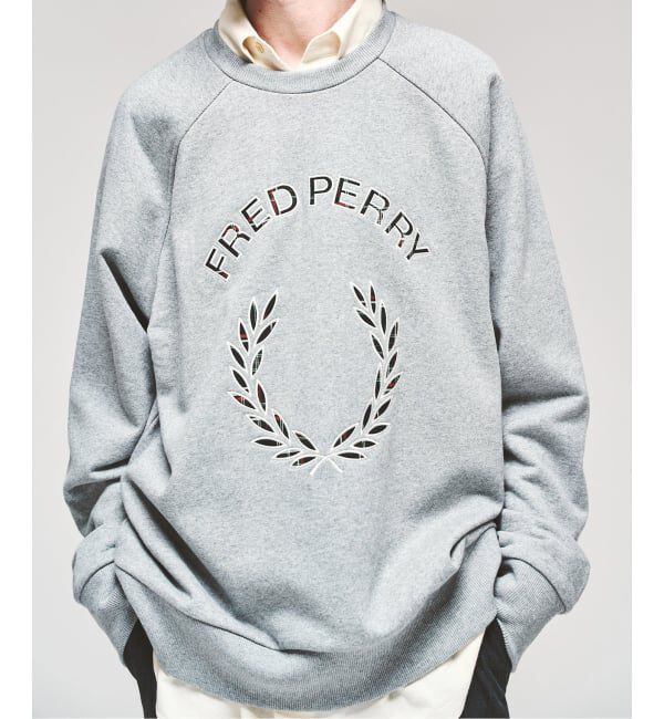 417 EDIFICE「FRED PERRY / フレッドペリー TARTAN APPLIQUE SWEATSHIRT」|スウェット・ジャージ|