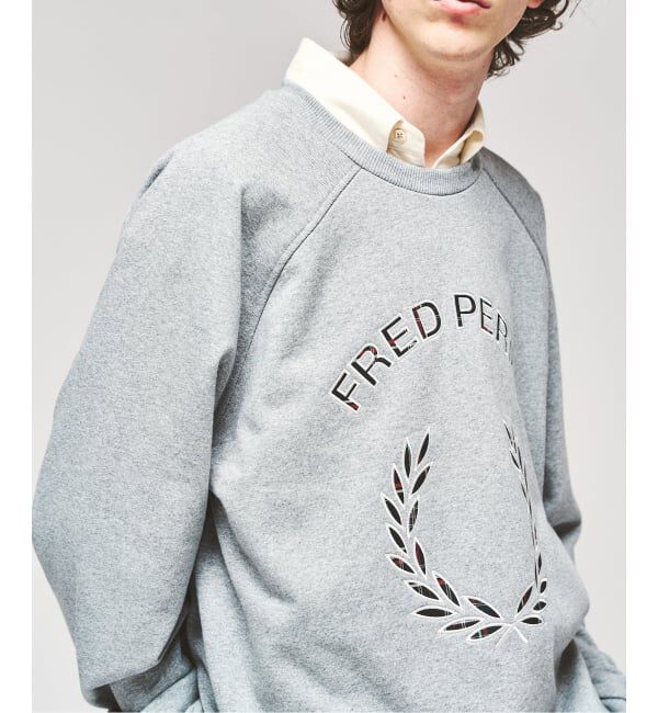 417 EDIFICE「FRED PERRY / フレッドペリー TARTAN APPLIQUE SWEATSHIRT」|スウェット・ジャージ|