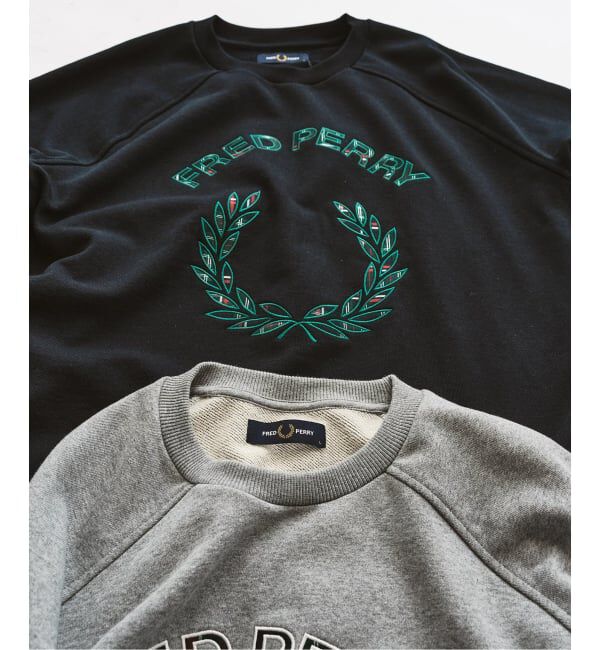 417 EDIFICE「FRED PERRY / フレッドペリー TARTAN APPLIQUE SWEATSHIRT」|スウェット・ジャージ|