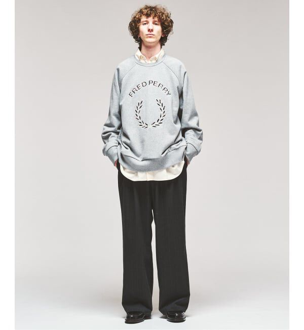 417 EDIFICE「FRED PERRY / フレッドペリー TARTAN APPLIQUE SWEATSHIRT」|スウェット・ジャージ|