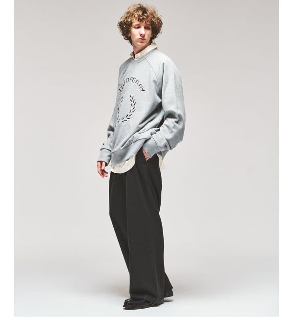 417 EDIFICE「FRED PERRY / フレッドペリー TARTAN APPLIQUE SWEATSHIRT」|スウェット・ジャージ|