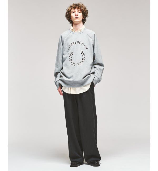 417 EDIFICE「FRED PERRY / フレッドペリー TARTAN APPLIQUE SWEATSHIRT」|スウェット・ジャージ|