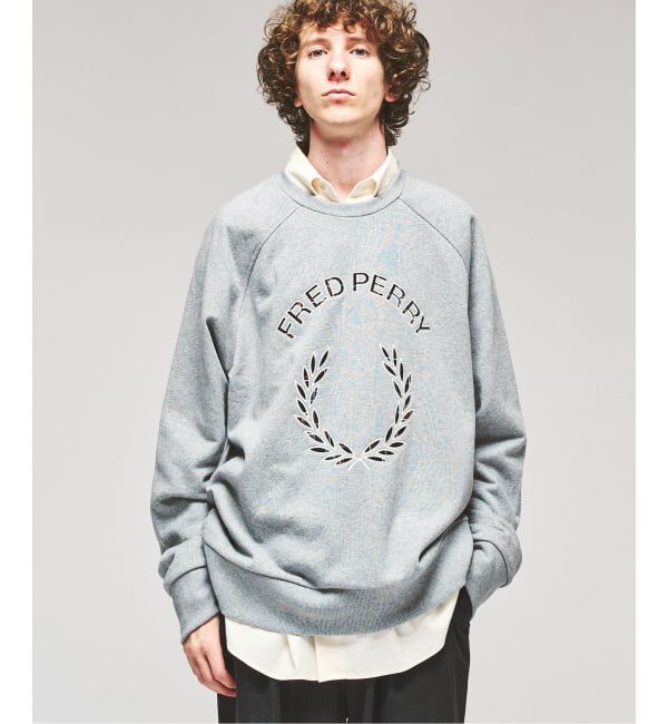 417 EDIFICE「FRED PERRY / フレッドペリー TARTAN APPLIQUE SWEATSHIRT」|スウェット・ジャージ|