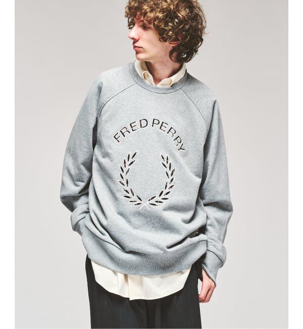 417 EDIFICE「FRED PERRY / フレッドペリー TARTAN APPLIQUE SWEATSHIRT」|スウェット・ジャージ|
