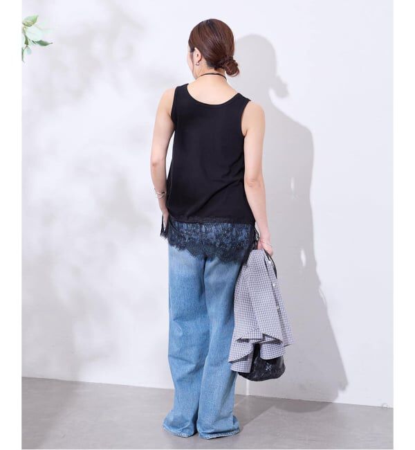 JOURNAL STANDARD「《追加3》レースヘムシアータンク」|Tシャツ・カットソー|